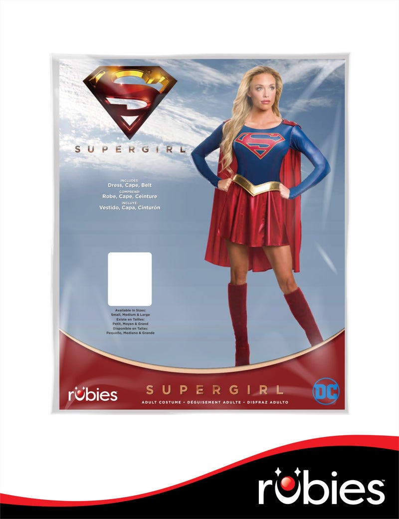Rubies DC Superheroes Supergirl TV Series: Supergirl Costume Dress for Adults by Rubies, Women's Small - Image 5